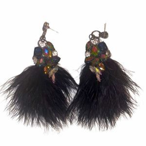 Allie Beads fur earrings